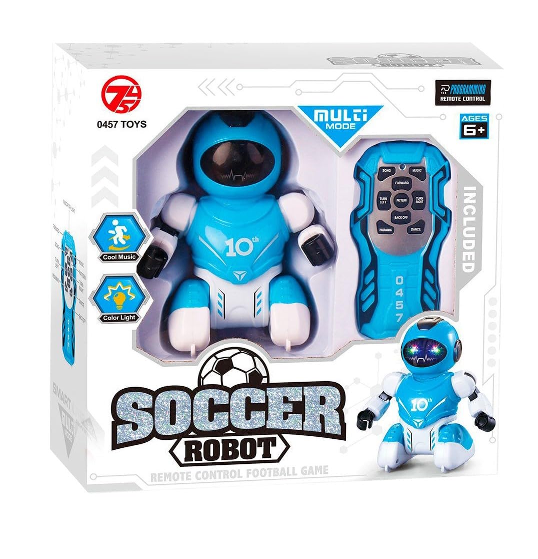 ANSTONIA® Remote Controlled Light Music Dancing Soccer Intelligent Robot USB Rechargeable for Kids