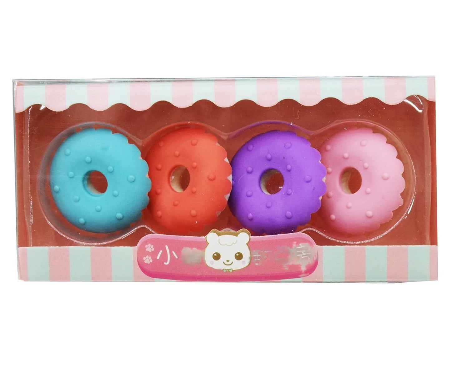 ANSTONIA® Colorful Designer Ice-Cream, Popsicle, Lollipops & Donut Erasers for Return Gift Non-Toxic Eraser