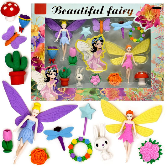 ANSTONIA® Fairy Princess Eraser for Kids, Stylish Erasers for Girls, Kids Stationary Set Non-Toxic Eraser